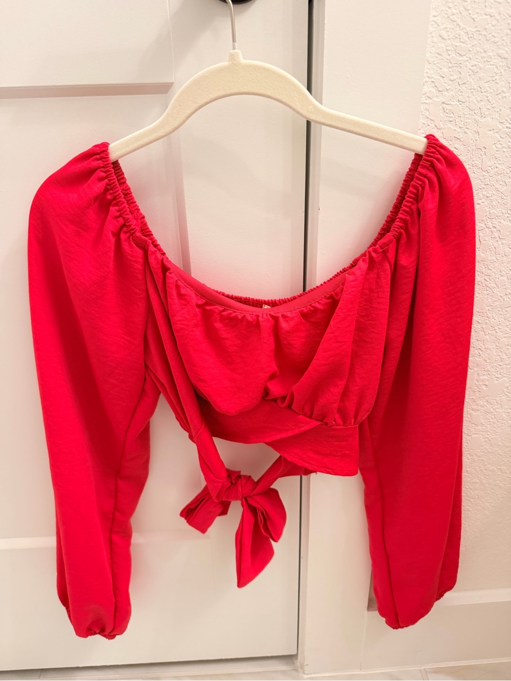 Altar'd State Pink Tie-Back Crop Top